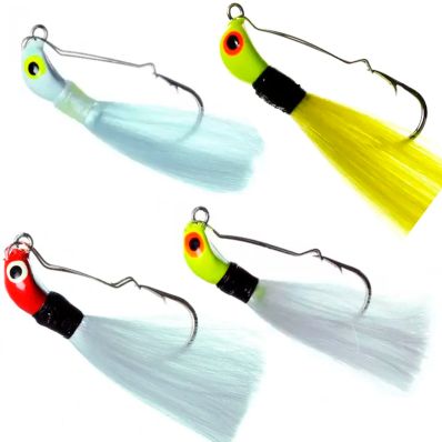 Kit 4 Iscas Jig Lori M AntiEnrosco melhores cores Tucunarés (Xuxinha, 12g)